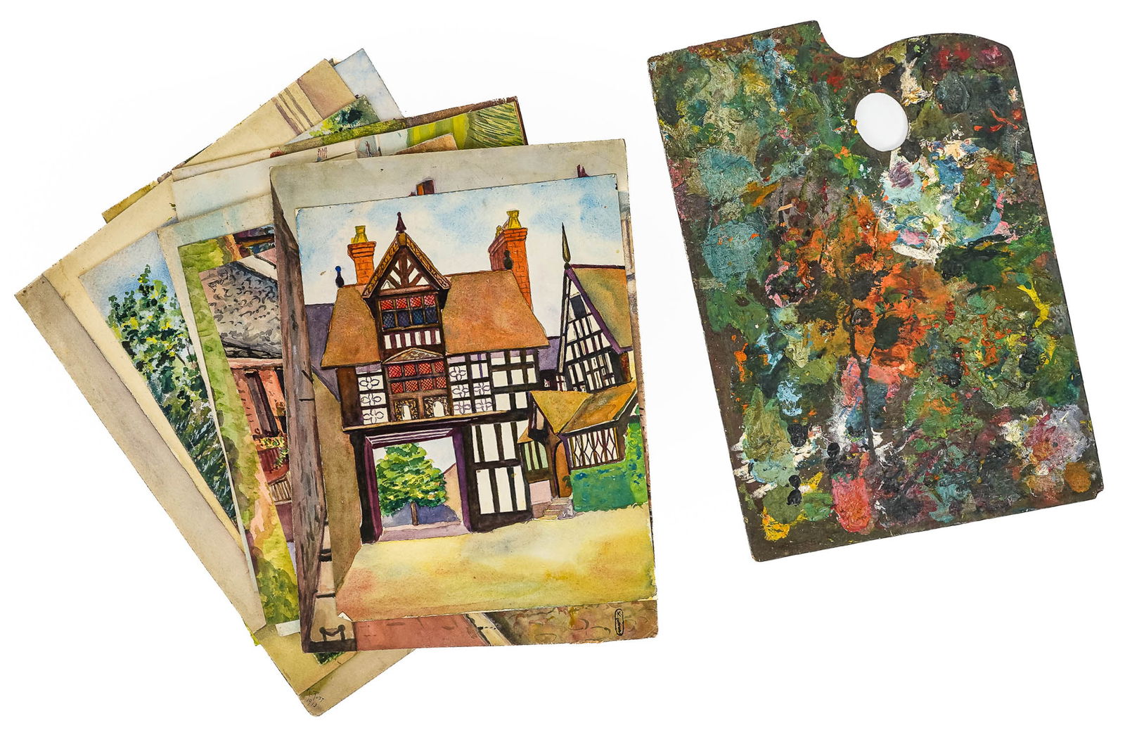 Katherine Rust Artist Folio Ca. 1913 (1 of 4)