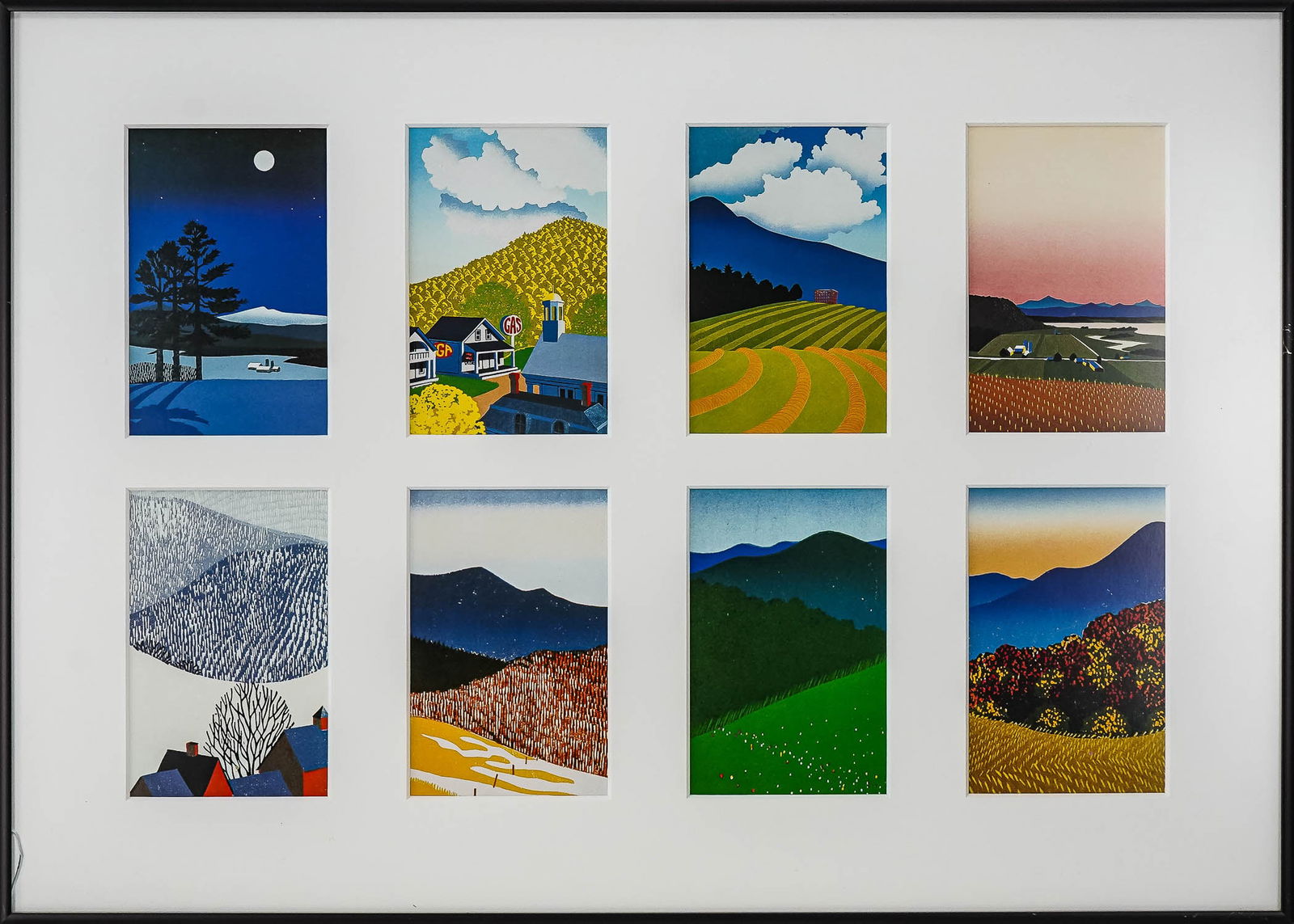 Sabra Field (VT 1935-) Set of 8 small prints (1 of 3)