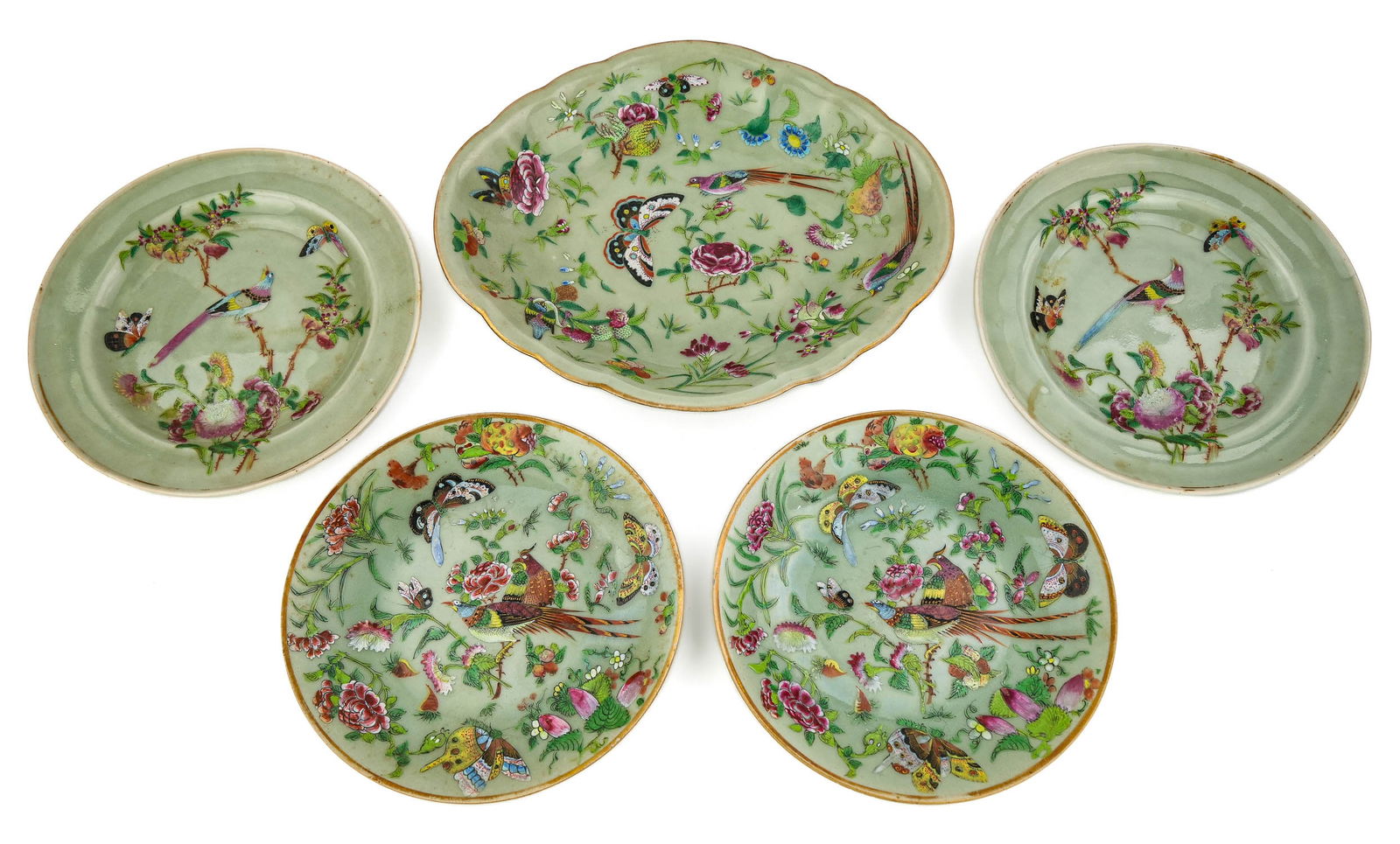 Chinese Enamel Decorated Celadon (1 of 6)