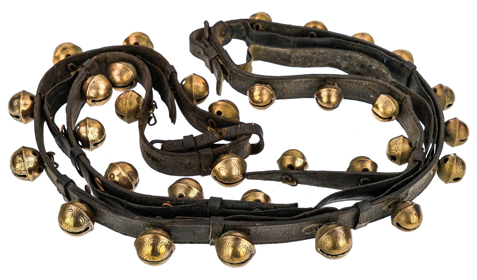 Late 19th c Brass Sleigh Bells (1 of 3)