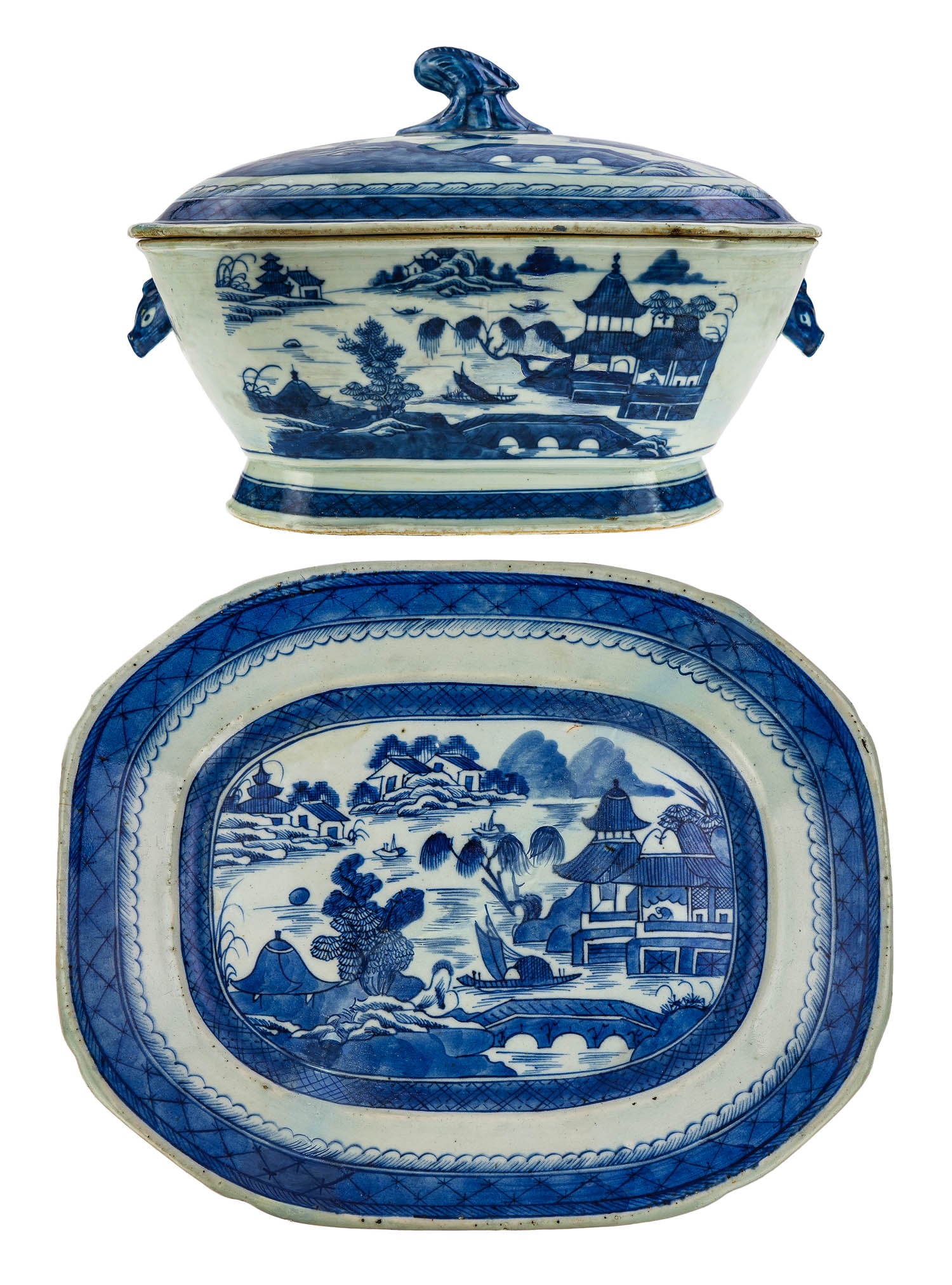 19th c. Chinese Canton Tureen and Platter (1 of 9)