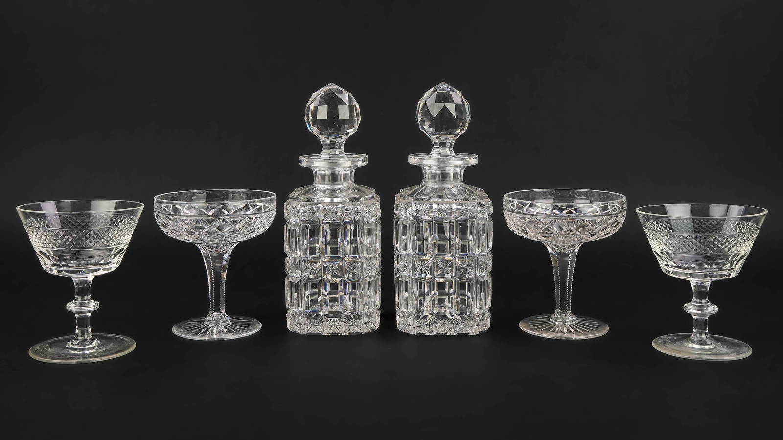 Collection Of Brilliant Period Cut Glass Tableware Auction