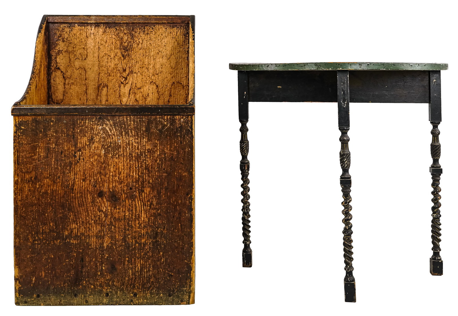 Two Pieces of Primitive 19th c Furniture (1 of 5)