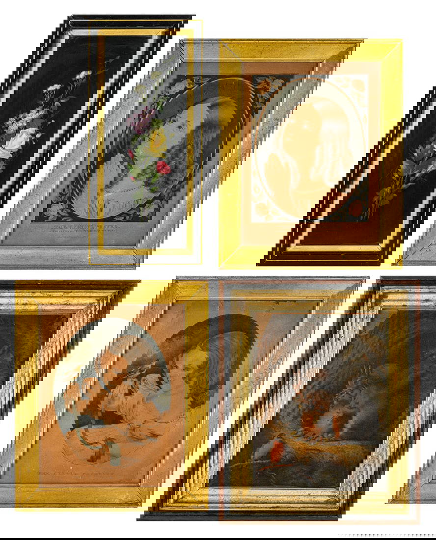 4 Victorian Framed Art Auction