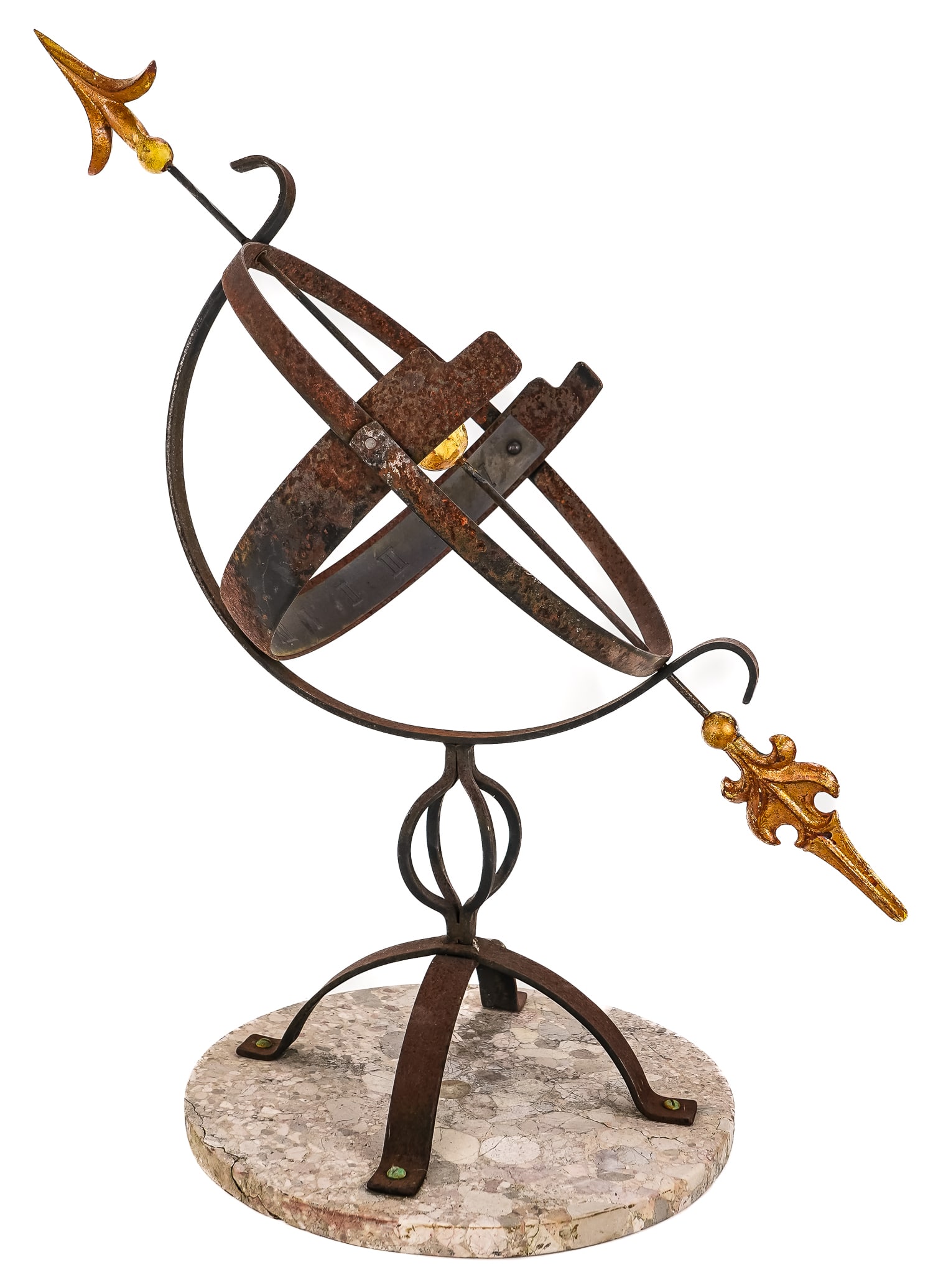 Iron Globe & Arrow Frame (1 of 3)