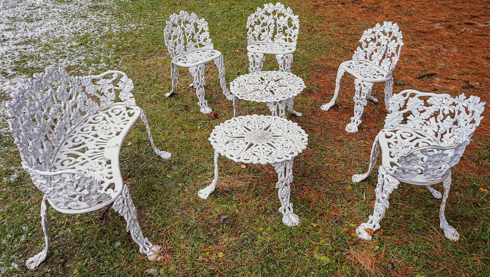 Group Of Cast Iron Garden Furniture Auction