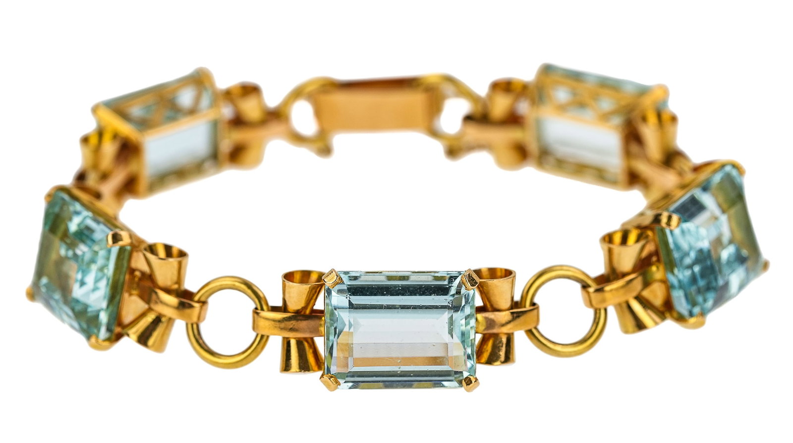 18k & Aquamarine Bracelet (1 of 6)