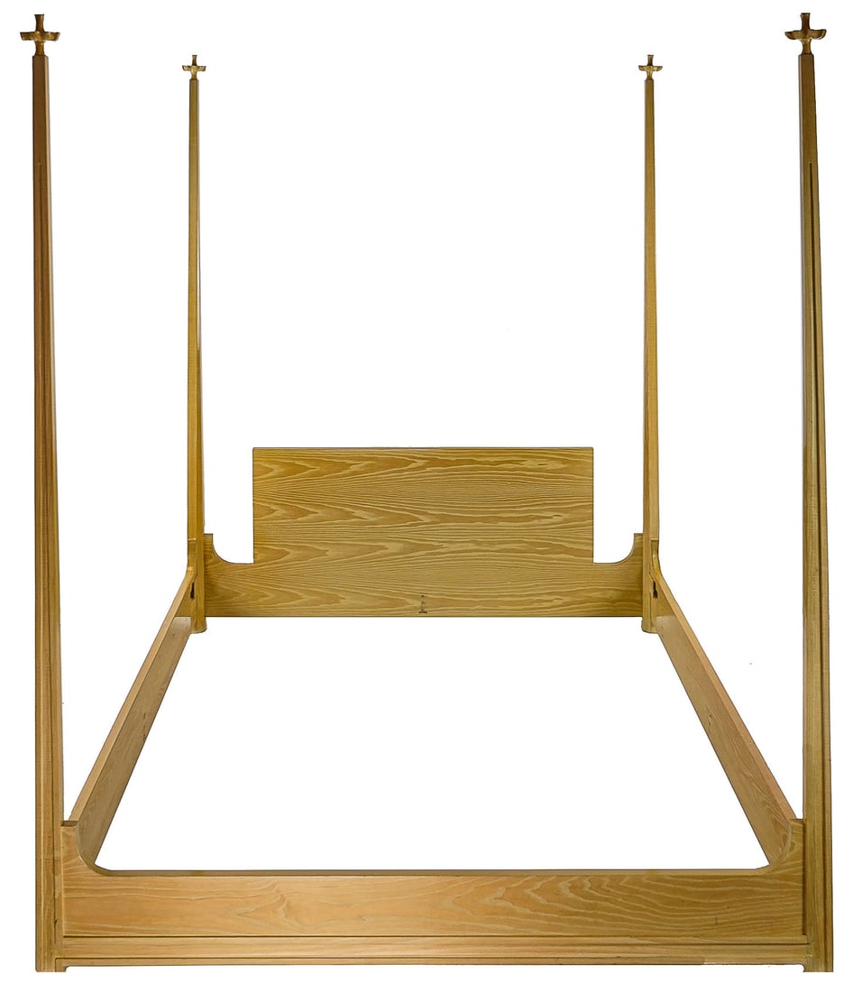 Tommi Parzinger Queen Sized tall post bed (1 of 9)