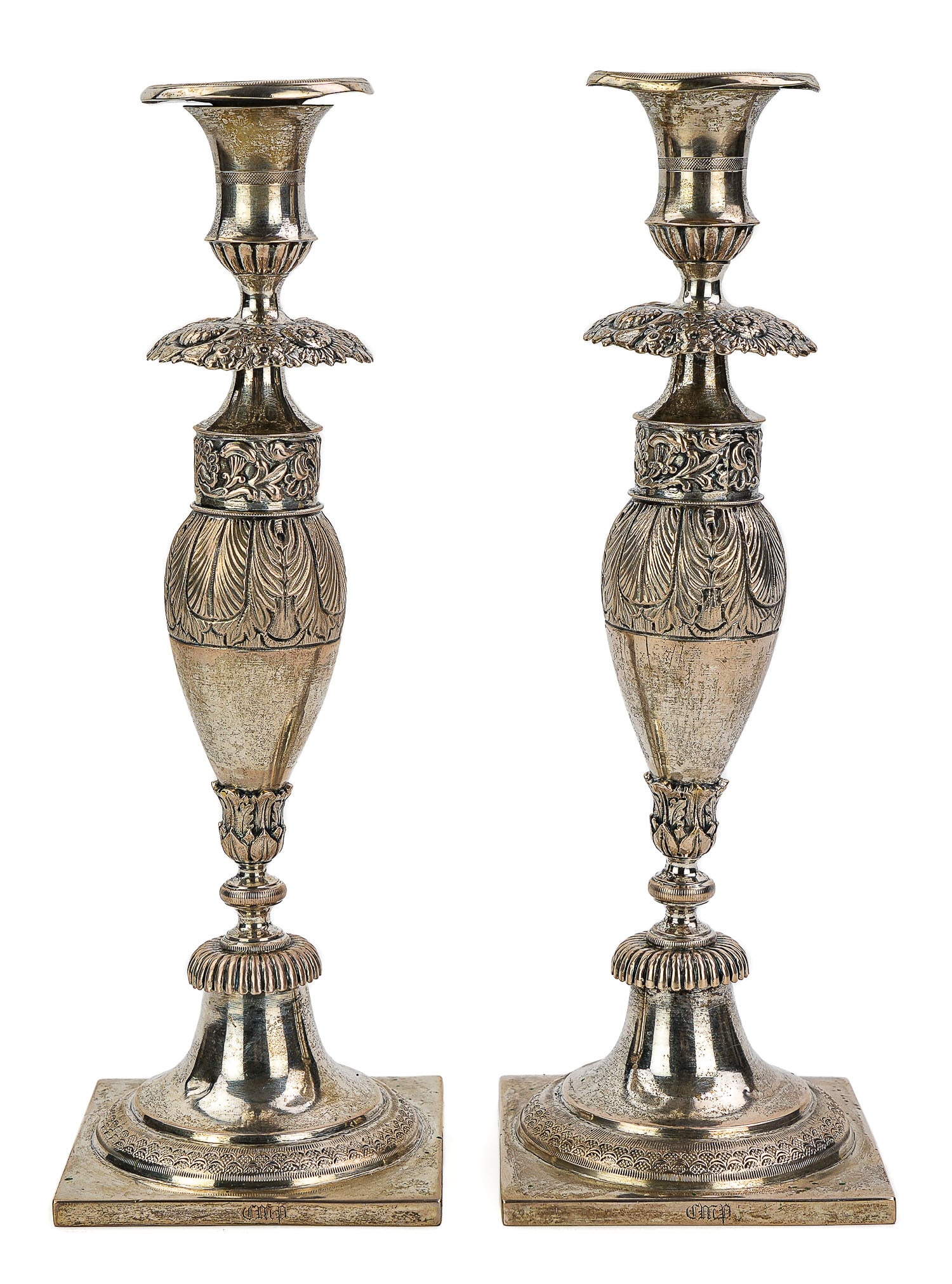 Pair of Continental Shabbat Candlesticks (1 of 4)