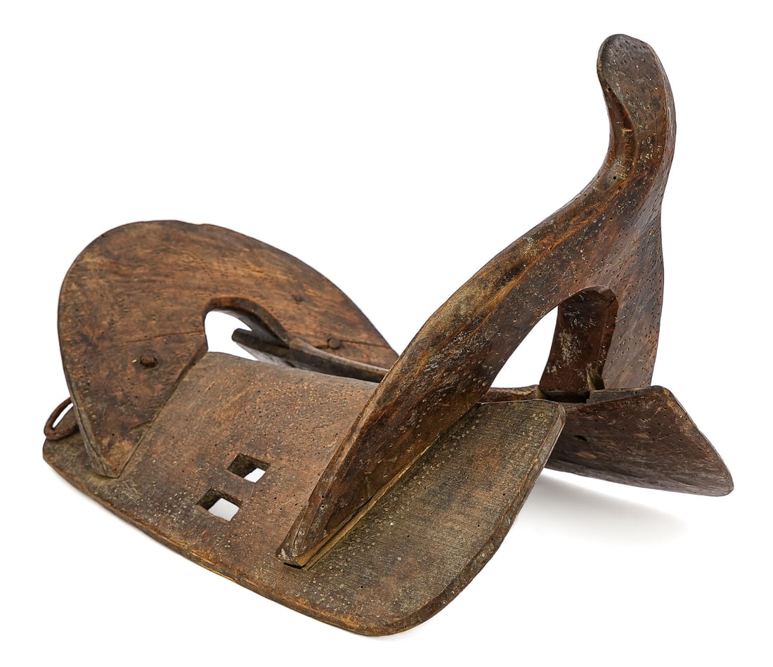 19th c Mongolian Wooden Saddle (1 of 7)