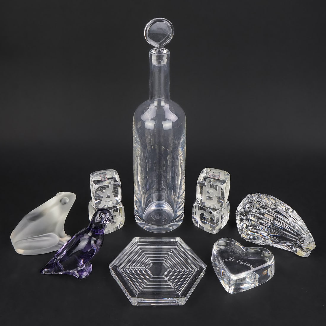 10 Signed Baccarat French Crystal Items (1 of 5)