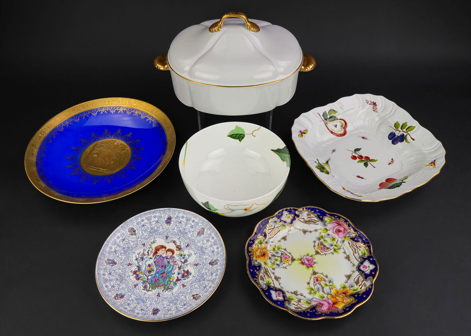 Porcelain Tableware Incl. Limoges, Herend Auction