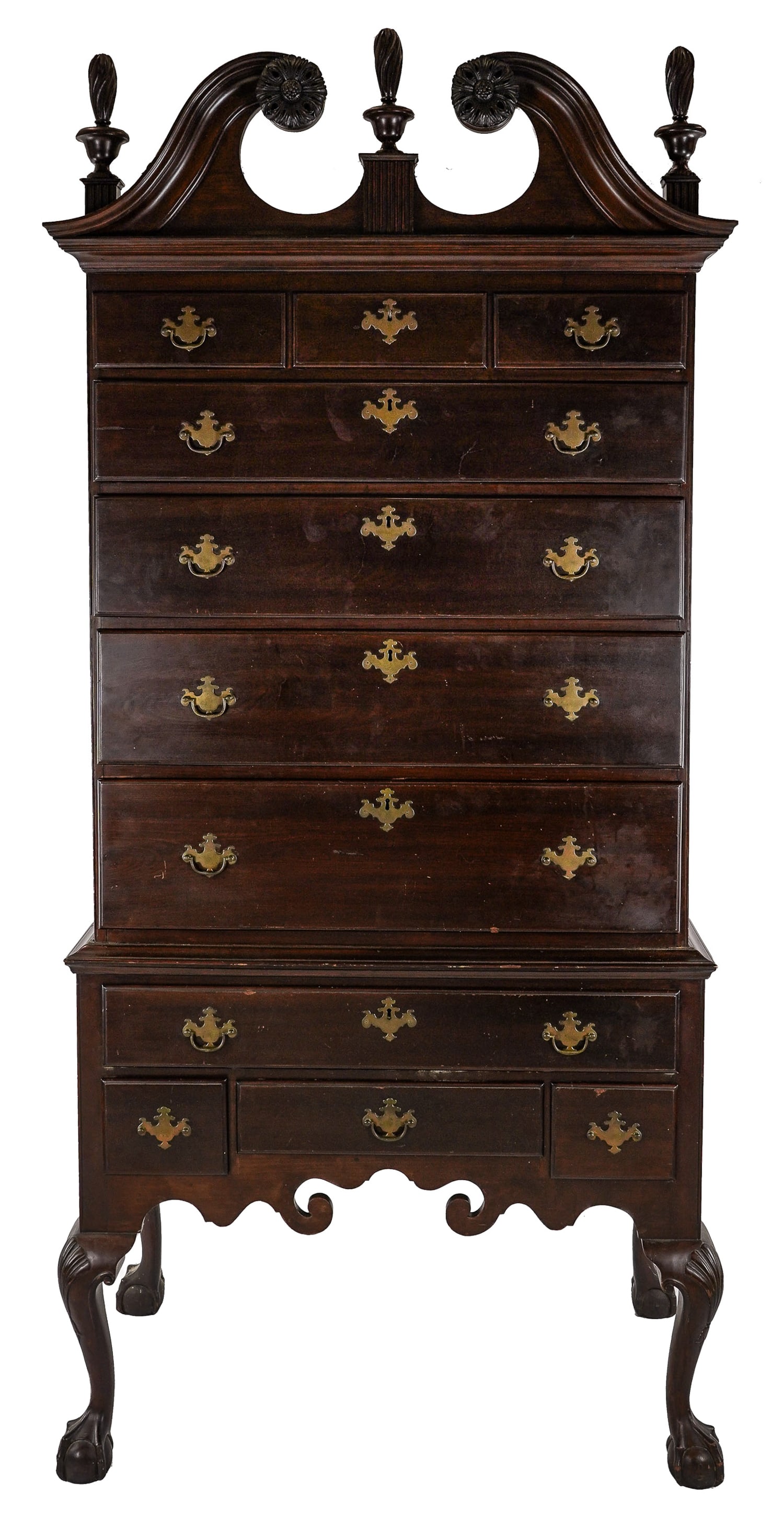 Chippendale Walnut Philadelphia Highboy (1 of 14)