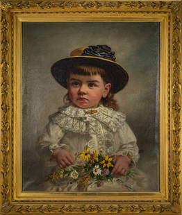 Thomas Waterman Wood (VT 1823-1903): Thomas Waterman Wood (Vermont 1823-1903) Portrait of Frederick Wells Brock (1880-1883) (Grandson of William Wellington Wells, nephew of General William Wells) Dated 1884 and signed lower left oil on c