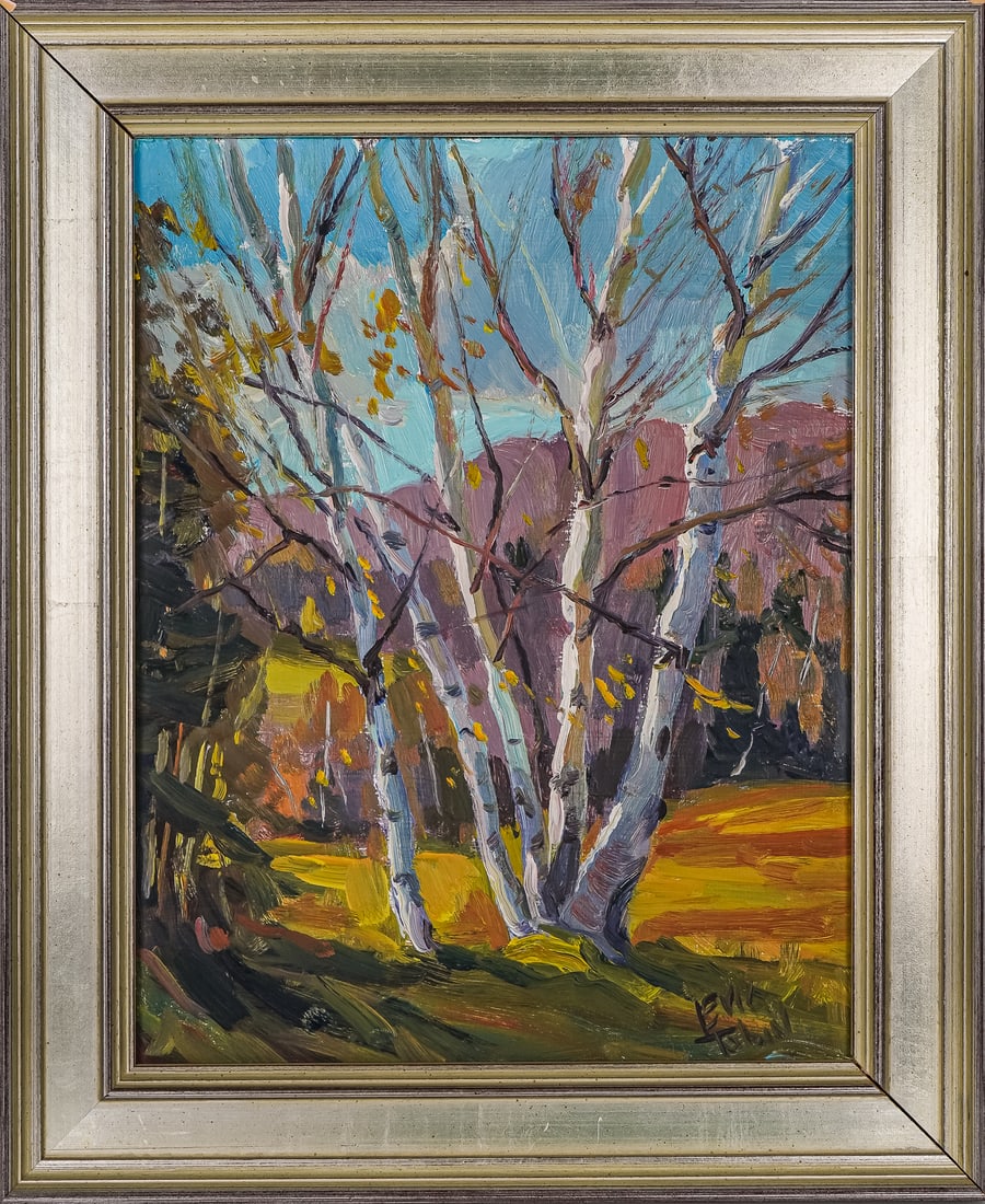 Eric Tobin (VT 1958-) Fall Birches (1 of 4)