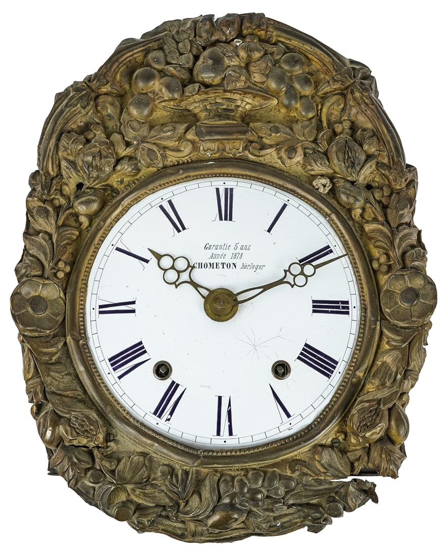 1878 French Wag On The Wall Clock Auction