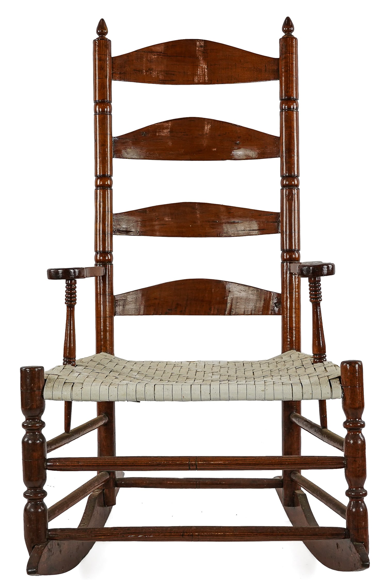 18th c Ladderback Armed Rocker (1 of 6)