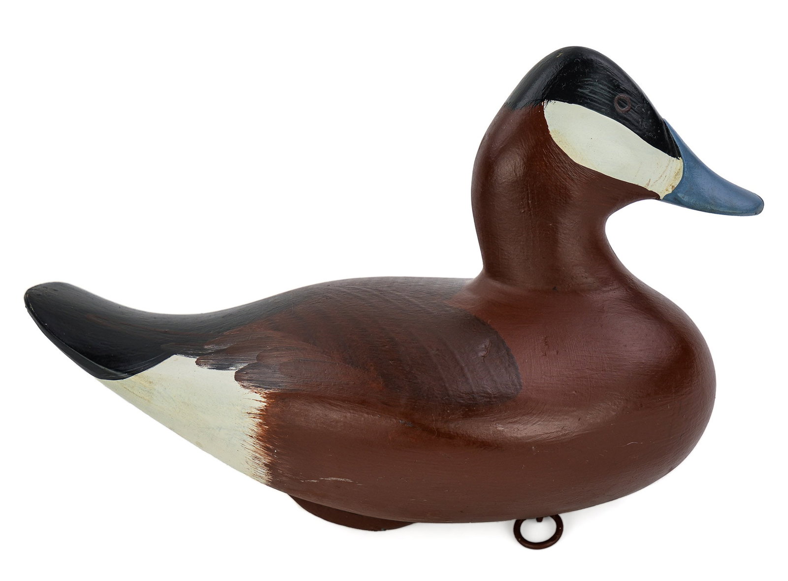 Chesapeake Bay Ruddy Decoy: Havre de Grace Maryland ruddy duck decoy signed and dated. 10" long. Light wear. Overall good condition.