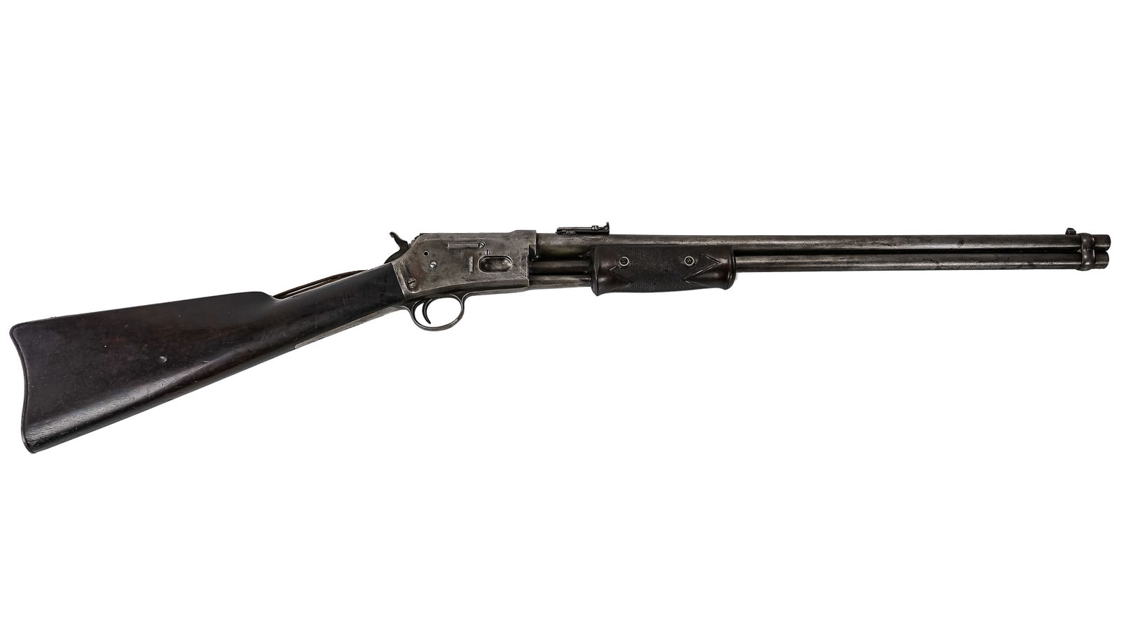 Colt Lightning Medium Frame Carbine in .32-20: Colt Lightning Medium Frame Carbine in .32-20 with saddle ring. SN#66330 - Barrel 20" 37" overall, reasonably clean with scrubbed finish- FFL# 0006 - THIS FIREARM REQUIRES A 4473 BACKGROUND CHECK OR F