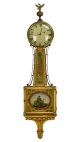 Aaron Willard, Jr Boston Gilt Banjo Clock