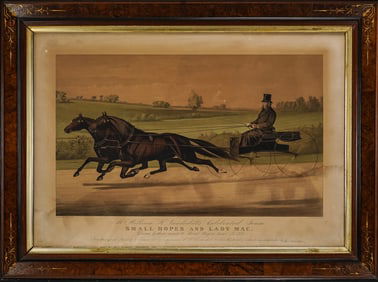 Currier and Ives- Large Folio Mr. Wm H Vanderbilt and His Celebrated Team