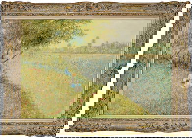 Andre Gisson (AM 1928-2003) Pointillist landscape