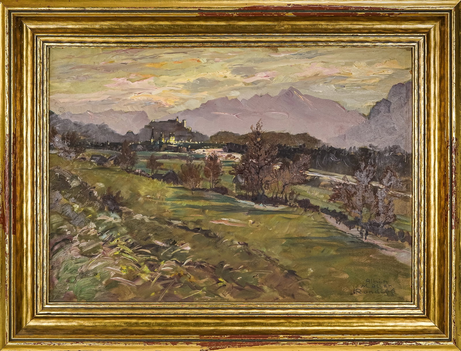 Albin Müller-Rundegg (AU 1891-1971) Salzach River Salzburg Austria (1 of 5)