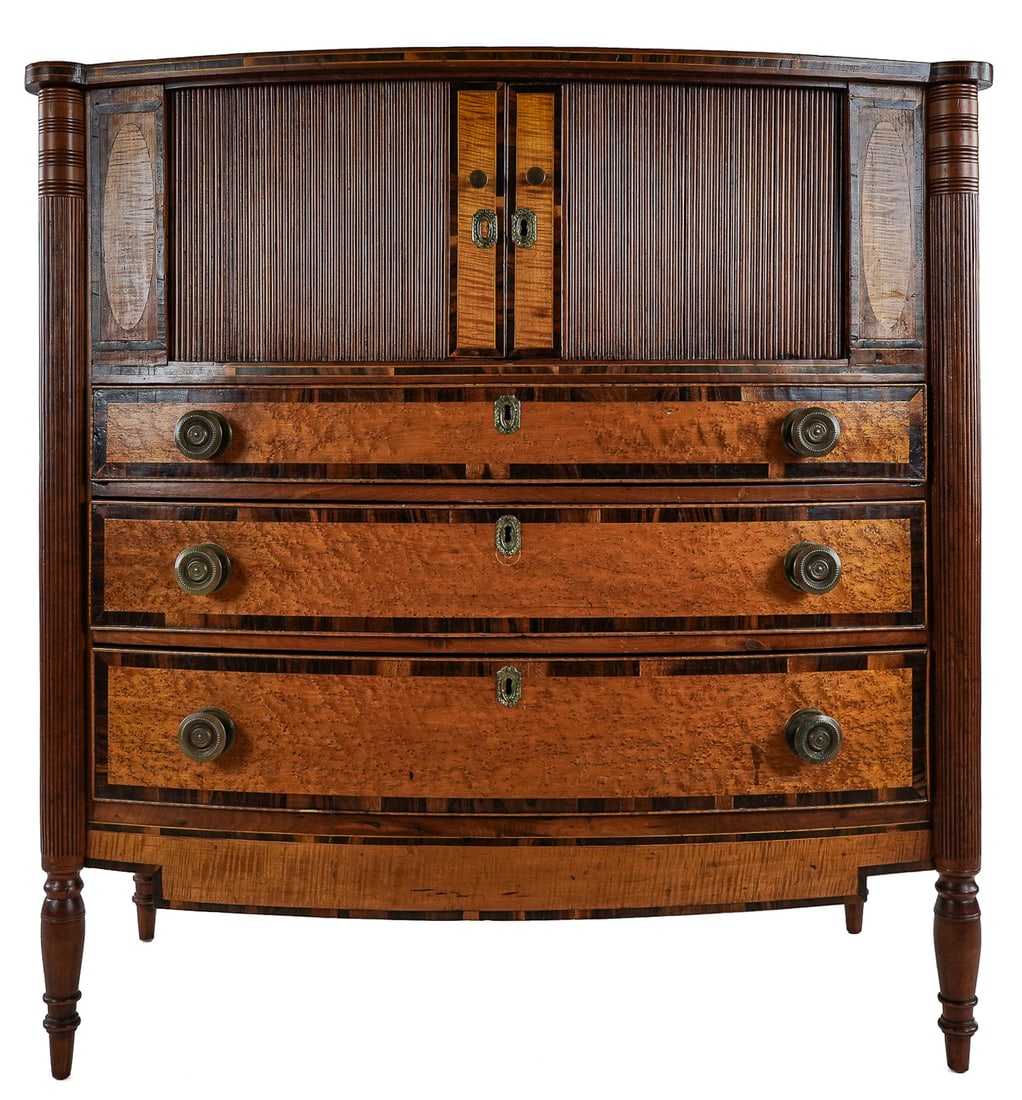 VT Federal Tiger Maple Inlaid Server (1 of 8)