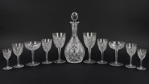 64 pcs. Baccarat Lagny Brilliant Cut Stemware