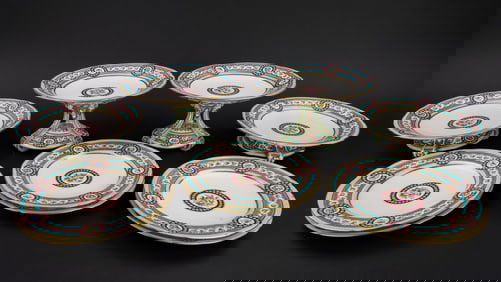 Outstanding Minton 10 pc. Porcelain Dessert Set