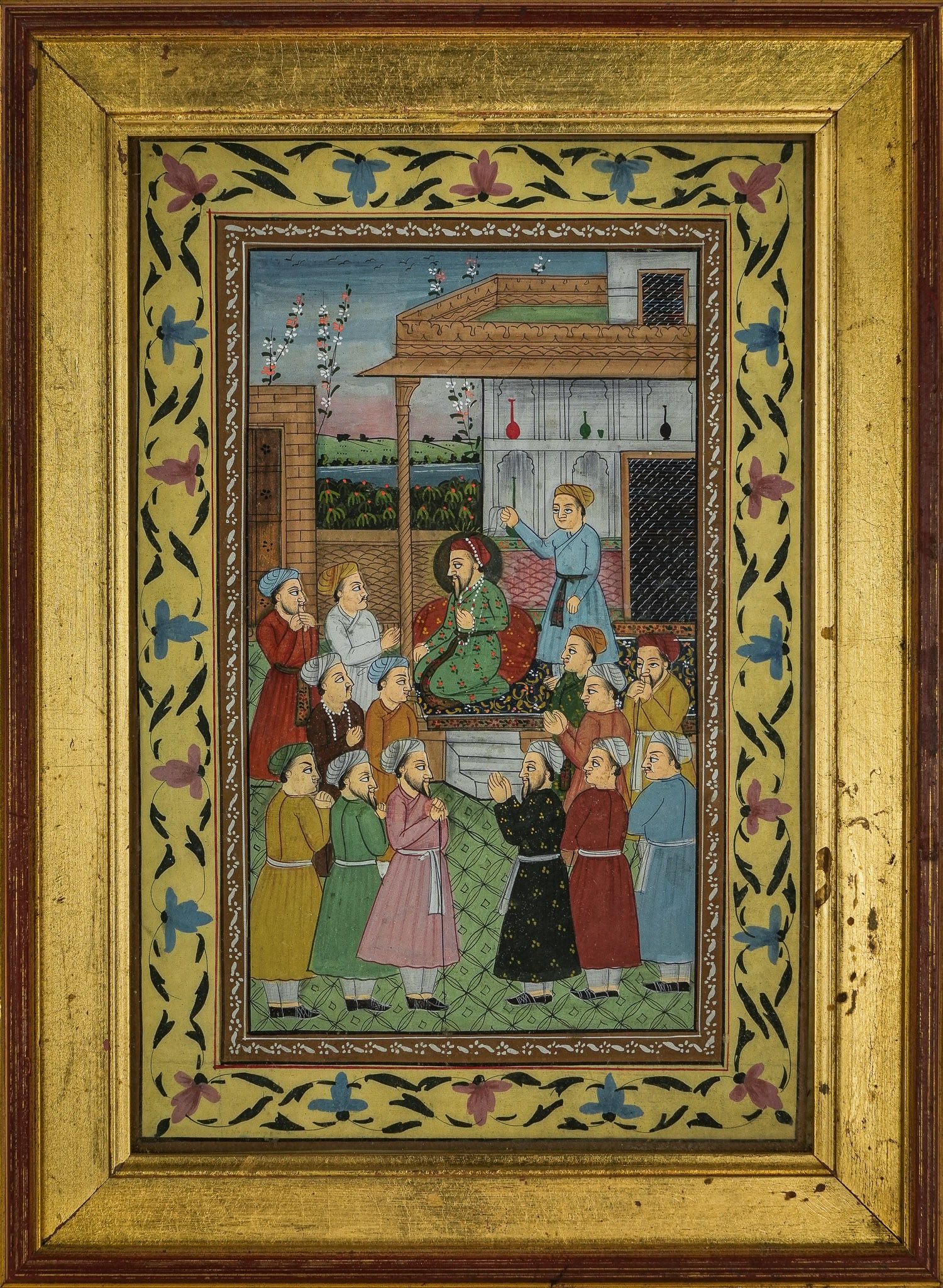 2 Persian Moghul School Miniature Watercolors (1 of 7)