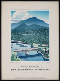 Sabra Field (VT 1935-) Poster - The Cornish-Windsor Covered Bridge