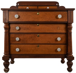 19th c Sheraton/ Empire Transitional Chest
