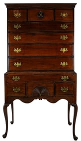 18th c New England Queen Anne Highboy