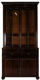19th c Gothic Revival Butler's Desk Secretary