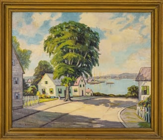 Mary Bigelow (AM 1886-1969) Rockport School Townscape