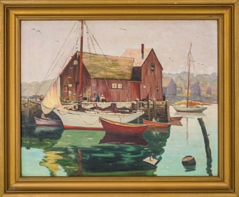 Mary Bigelow (AM 1886-1969) Rockport School Dock