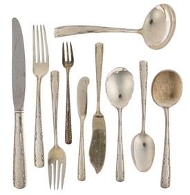 86 pcs. Gorham Camellia Sterling Silver Flatware