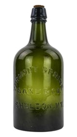 Vermont Spring Sheldon VT Mineral Water Bottle