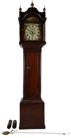 19th c American Cherry Case tall Clock