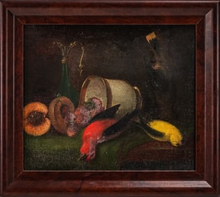 19th c Victorian Still Life With Dead Birds