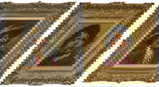 Virgilio Diaz (20th c) Two Portraits