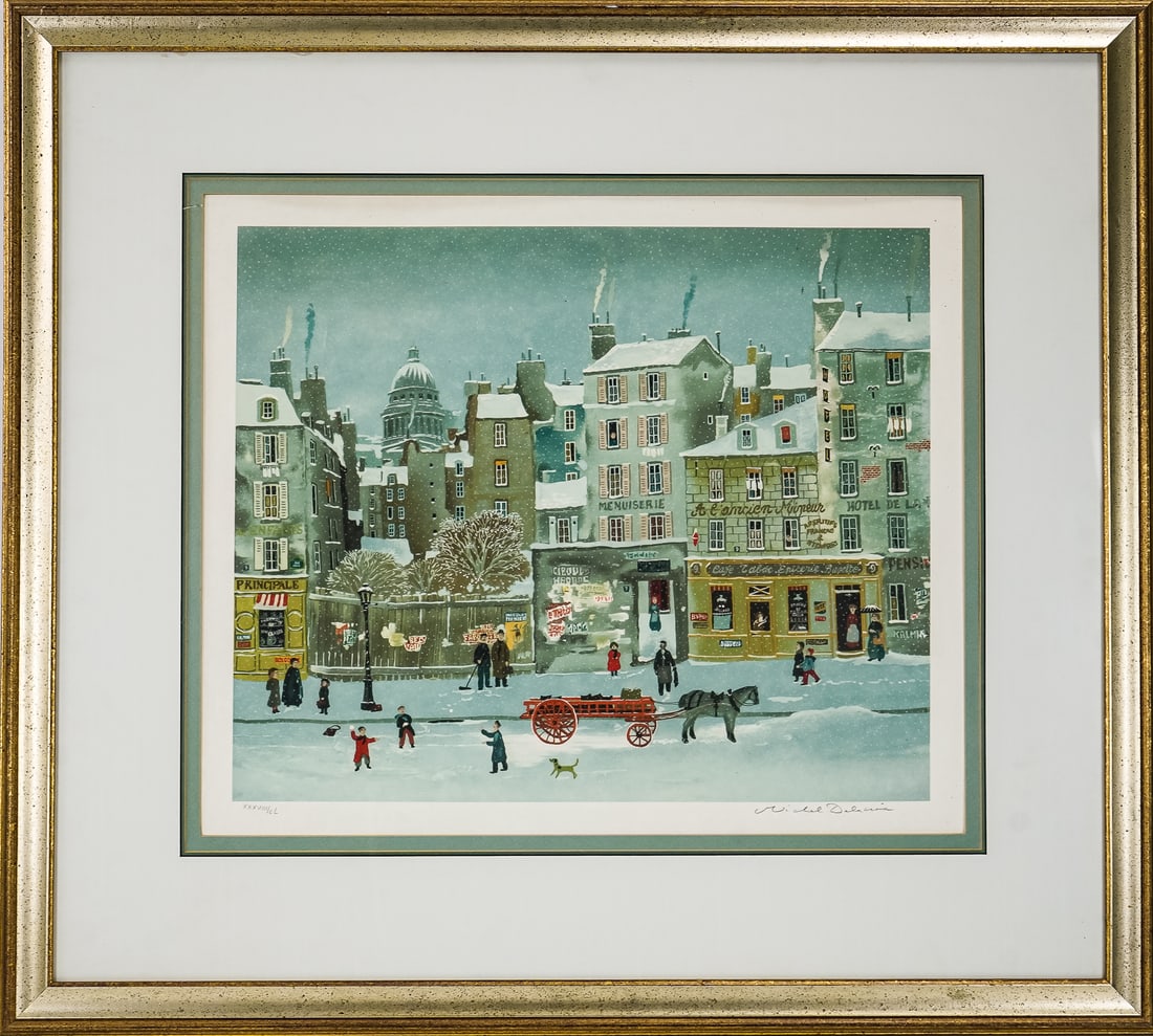 Michel Delacroix (FR 1933-) French Street Scene (1 of 4)