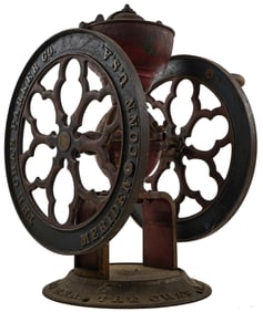 Cha's Parker Co. No. 700 Cast Iron Countertop Coffee Grinder