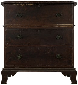 Unusual 18th c Pine Chest Form Desk