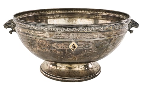 1924 Dominick and Haff Cap and Gown Sterling Bowl