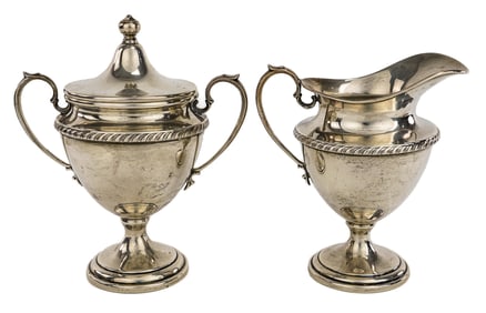 Sterling Silver Sugar and Creamer Set
