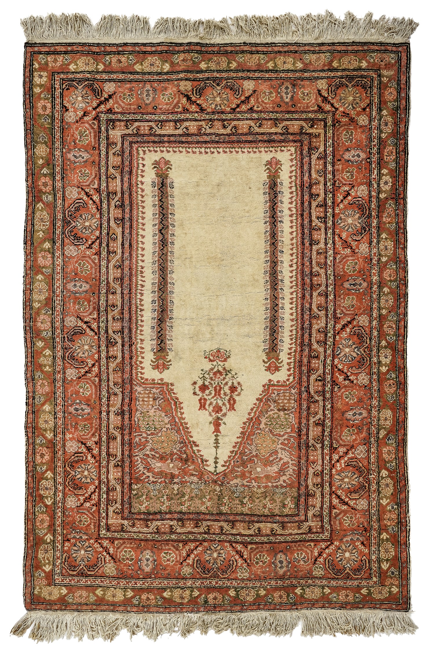 Mid 20th c Turkish Kayseri Prayer Rug (1 of 4)