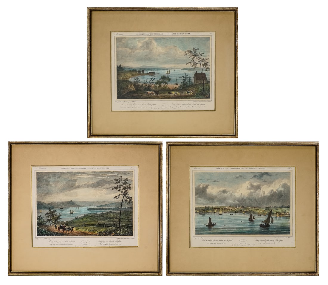 Three 19th c New York Views by Victor Adam (FR 1810-1866) (1 of 5)