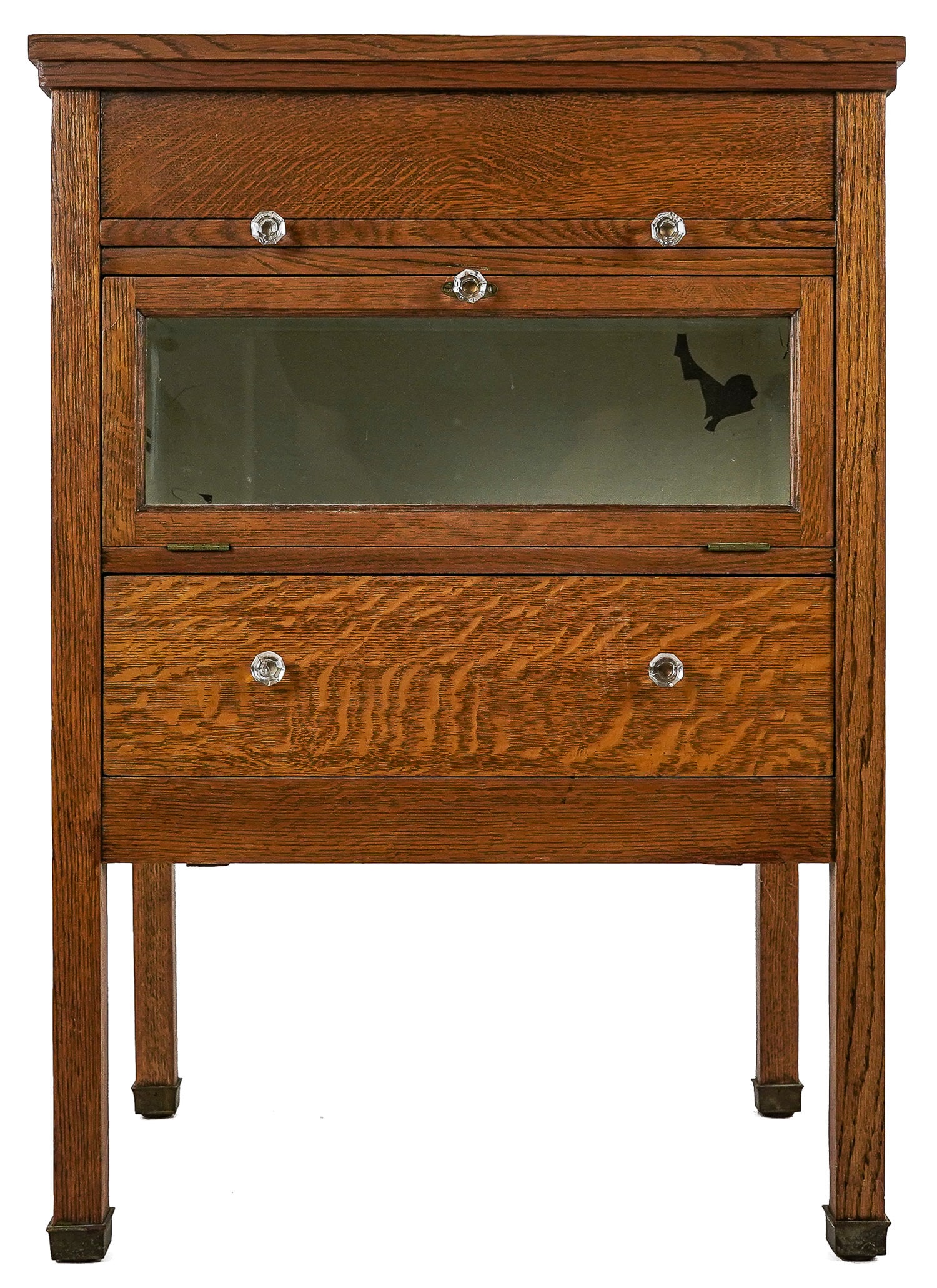 Early 20th c Oak Doctor's Cabinet (1 of 7)